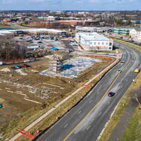  Aerial view of Lakeside II Construction